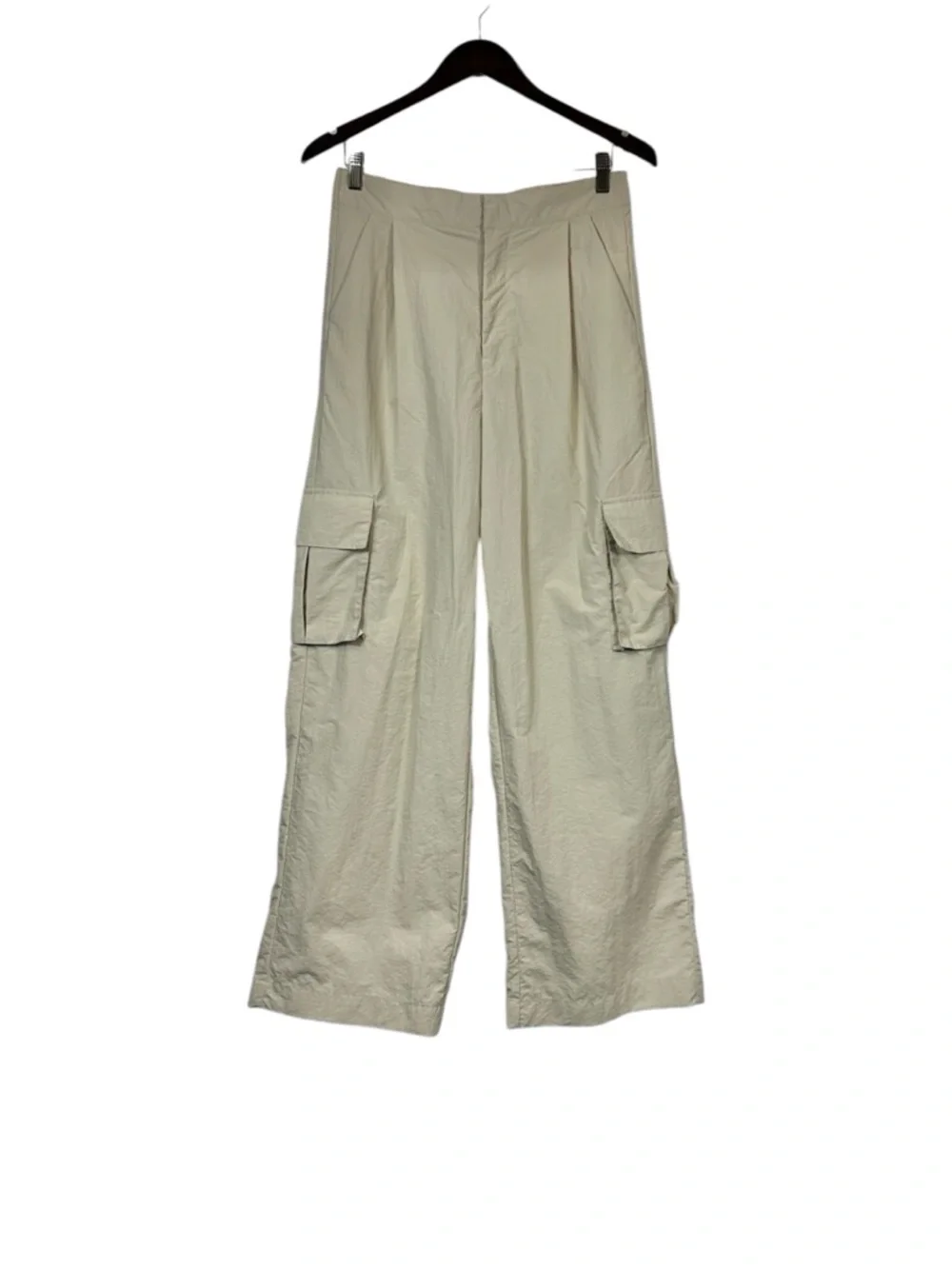 Wilo The Label Anthropologie Wide Leg Parachute Fly Cargo Pants Tan Size Small